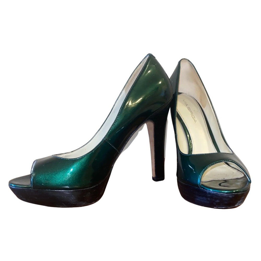 Green Via Spiga Heels